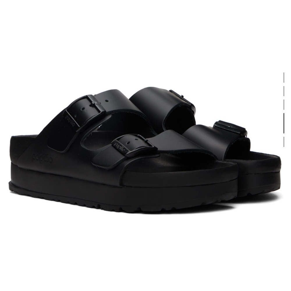 Birkenstock Black Platform Sandals